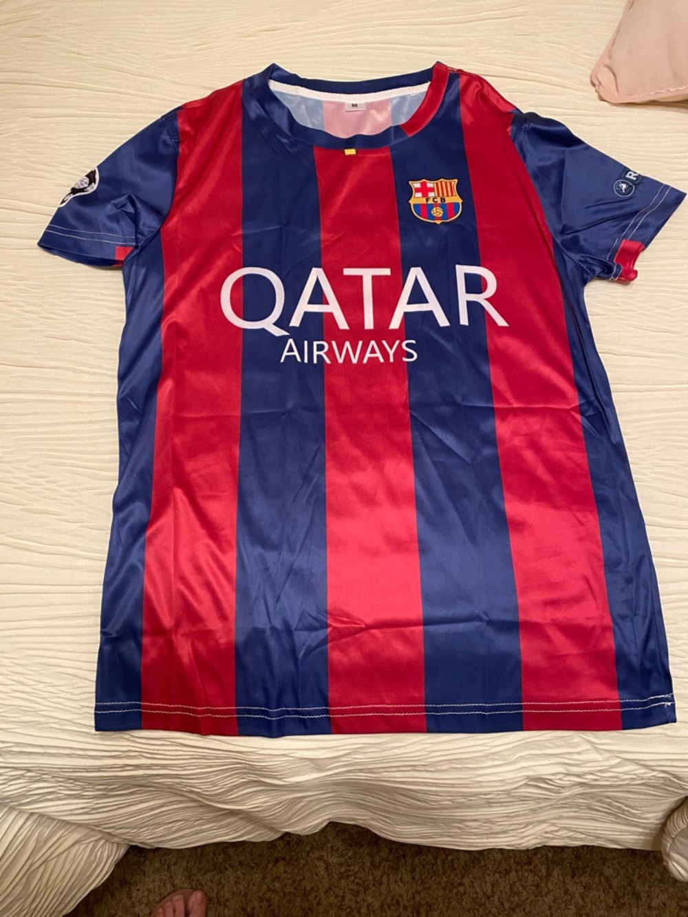 FC Barcelona Kids' Home Jersey - Blue & Red
